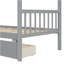 Lit simple avec tiroirs, gris-20364709