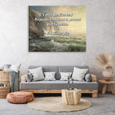 Astoria Grand Gallery Wrapped Canvas By Ed Gillespie: "I’m a dedicated Republican and a proud party m