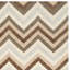 Tapis à chevrons en laine tissé à plat à la main Emek-388033602