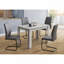 Table de salle à manger, rectangulaire, 48 po, petite, cuisine, salle à manger, stratifié gris, contemporain, moderne-1209058662