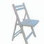 Chaise pour événement spéciale pliante en bois à lattes Furniture - blanc, ensemble de 4, CHAISE PLIABLE, STYLE PLIABLE