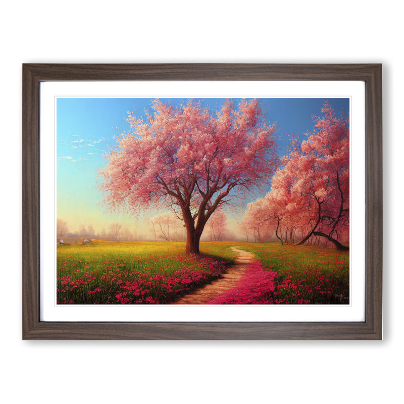 Spring Meadow Landscape Vol.4 - Framed Print