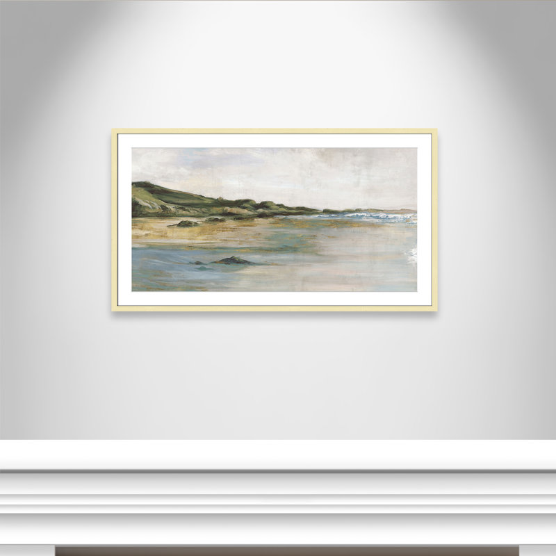 Impression «Tide’s Edge» par Casa Fine Arts, H 23,5 po x l 41,5 po x P 1,25 po, Reproduction encadrée avec passe-partout