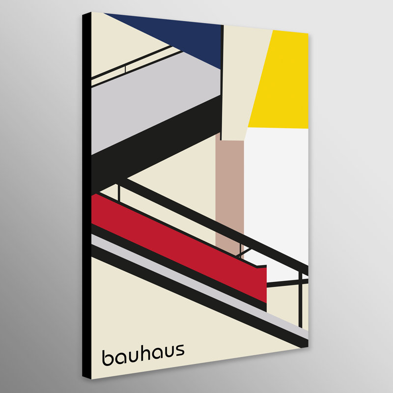 Bauhaus - The Staircase - Wrapped Canvas Print, 31cm H x 21cm W x 4cm D