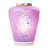 10.5"H Lila Pink/Purple Glass Shade With A White Marble Block Base Accent Lamp