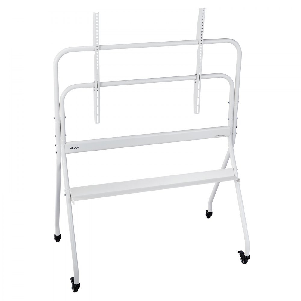 Rolling TV Stand, Mobile TV Cart for 35-100 Inch LED/LCD/OLED Flat/Curved TVs, Portable Monitor Stand with Wheels Hold up to 198 lbs for Living Room,