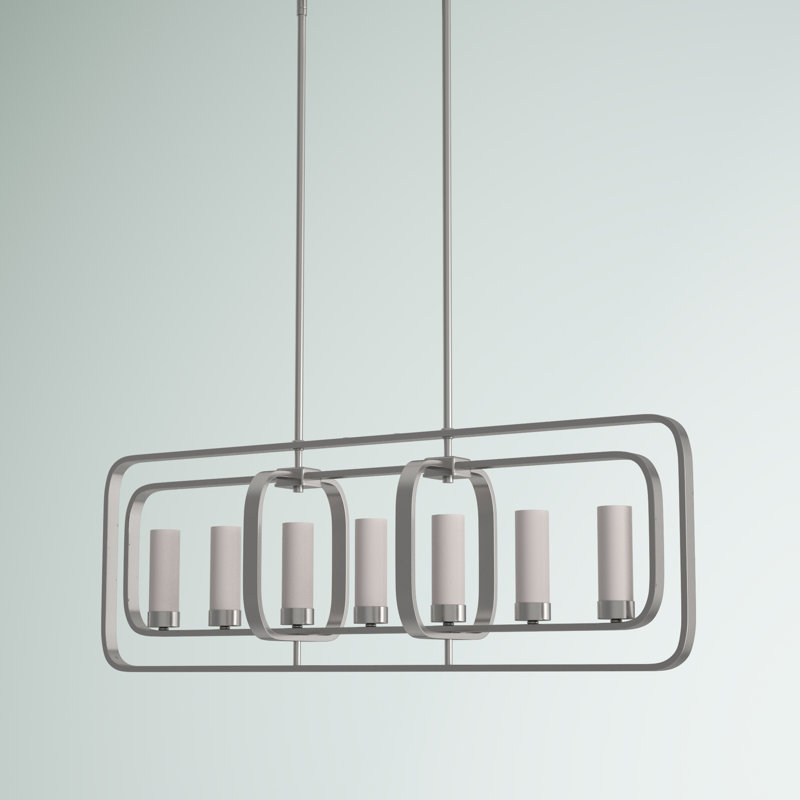 Iniguez 7 - Light Kitchen Island Pendant, Chrome