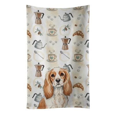 Blenheim Cavalier Spaniel Coffee Bar Kitchen Towel