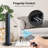 40 Inch Bladeless 60 Degree Oscillating Tower Fan With Aromatherapy Diffuser And Insertable Remote, Features With 38Db Low Noise Operating, 15H Timing, WIFI Control, Black