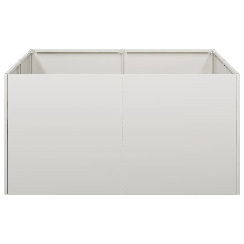 Planter Box, 40cm H x 80cm W x 80cm D, Light Grey