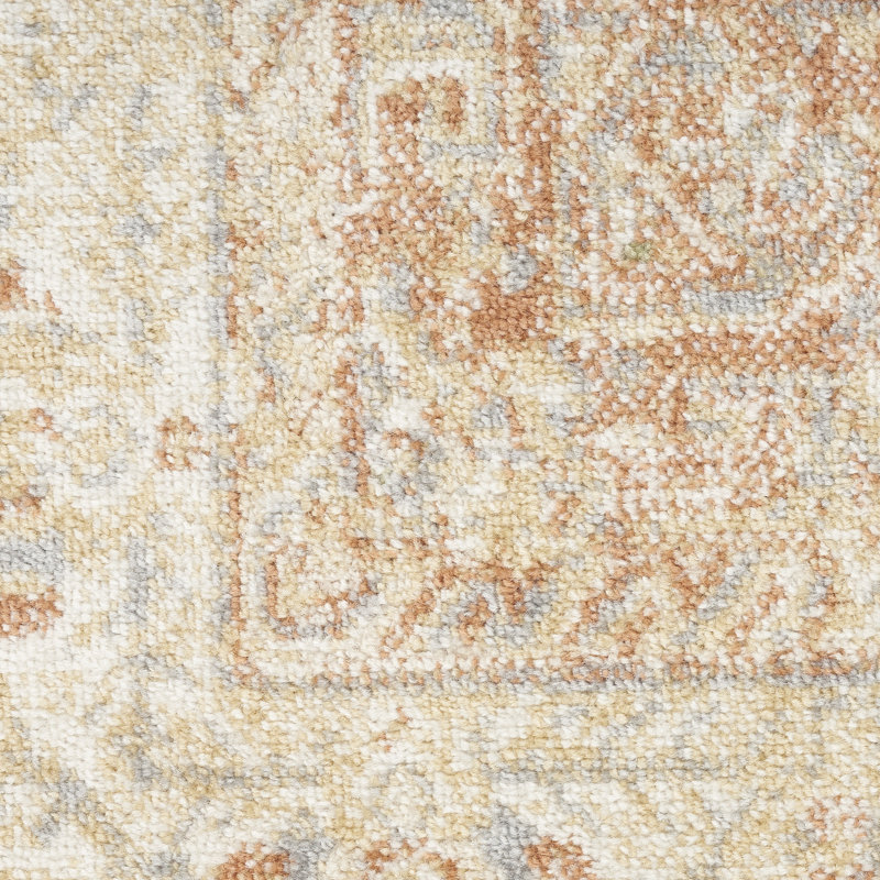 Nourison Essentials Persian Beige/Rust Indoor/Outdoor Area Rug, Runner 2' x 6'