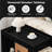 Modern Side Table with Wheels-235845872