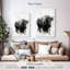 Bison Brampt noir et blanc-108244432