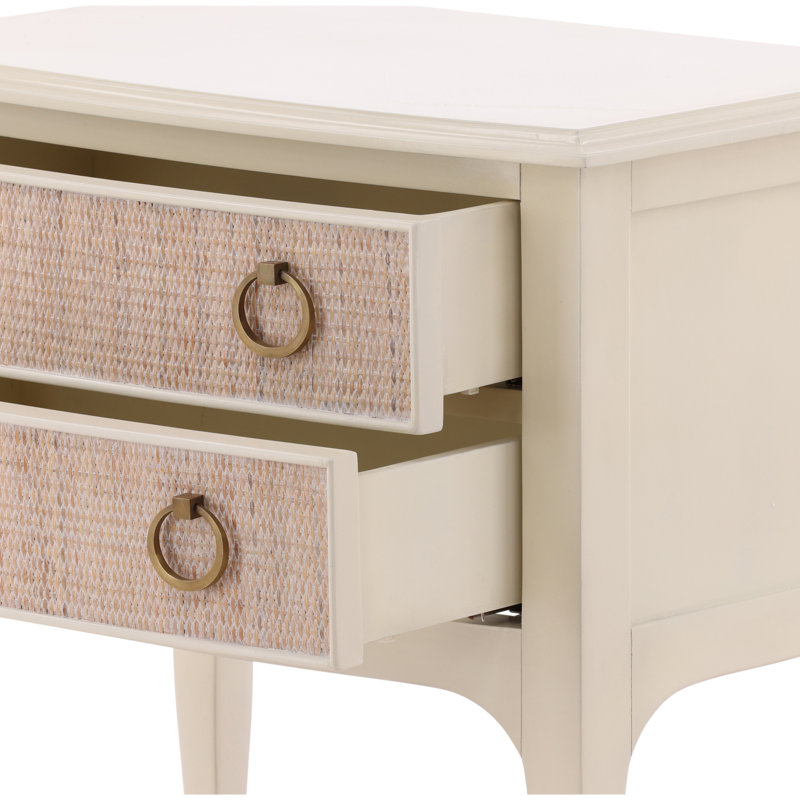 Furniture Classics Duchess Cream Mahogany Raffia Chest