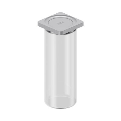 Press Glass Large Food Storage Container, 2.4L