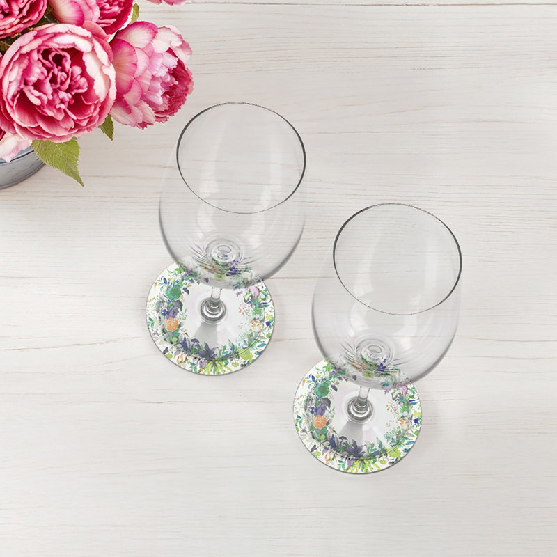 Couronne de fleurs en cuir vert Vegan, Vert