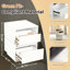 Table de bout rotative, table de chevet avec 2 tiroirs, commode 2 tiroirs pour chambre à coucher, placard, vestibule, dortoir College-802782279