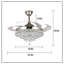 Gefferie 42'' Ceiling Fan with LED Lights