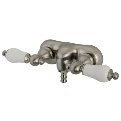 Hot Springs Double Handle Wall Mounted Clawfoot Tub Faucet