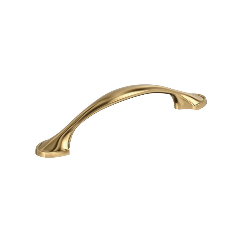 Poignée d'armoire bronze champagne de centre à centre 3-3 / 4 pouces (96 mm) Fairfield - paquet de 10, 3 3/4"