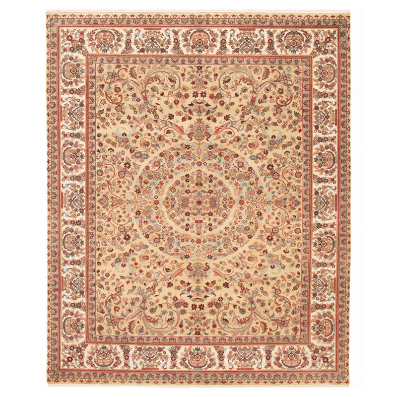 Tapis unique en laine nouvel âge 8 pi 1 po x 9 pi 10 po Abbondio