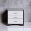Table d'appoint blanche et noire