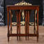 Ensemble table haute avec dessus en cuir