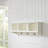 Brennan Entryway Wall Shelf With Coat Rack Hooks, Veneer Construction, Full-Length Storage Shelf, And Three Large Cubbies