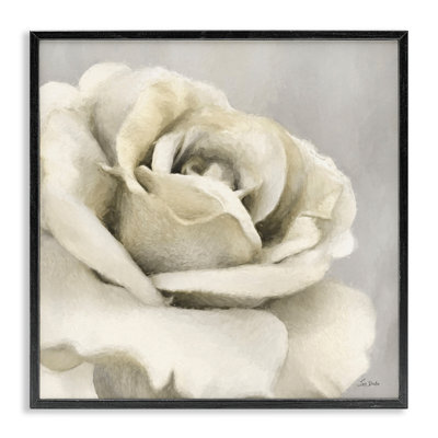 «Curling Rose Petals», art de la giclée encadrée par Lori Deiter