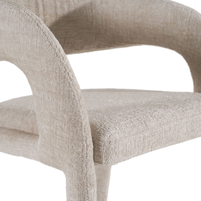 Tabouret de comptoir rembourré Arshaluys, Gris clair