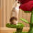 2 Tiers Cat Tree with Condons,Perch,Scratching Posts