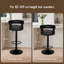 ALFORDSON 2x Bar Stool Swivel Gas Lift Backrest Dining Kitchen Pub Chair