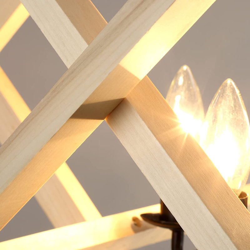 Luminaire suspendu géométrique à 4 lumières Emanee