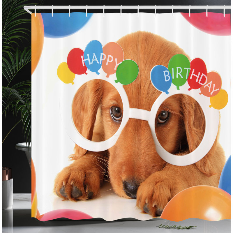 Shower Curtain with Hooks Included, 70"H x 69"W