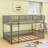Queen Over Queen Bunk Bed With Guardrails-416836753