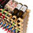 Apollonia Solid Wood Floor Wine Bottle Rack in Brown