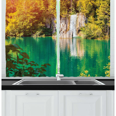 Ruffled Kitchen Curtain