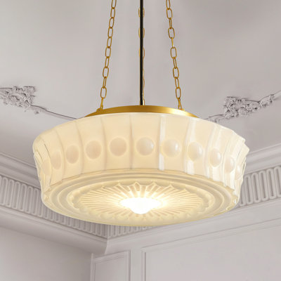 Milk Glass Pendant Light