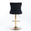 Velours pivotant noir moderne Jarrod