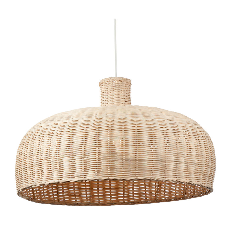 Shandon 1 - Light Black Dome Pendant, Natural
