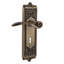 Egg & Dart Plate Single Dummy with Decorative Keyhole and Swan Lever-1760465369-1760465373