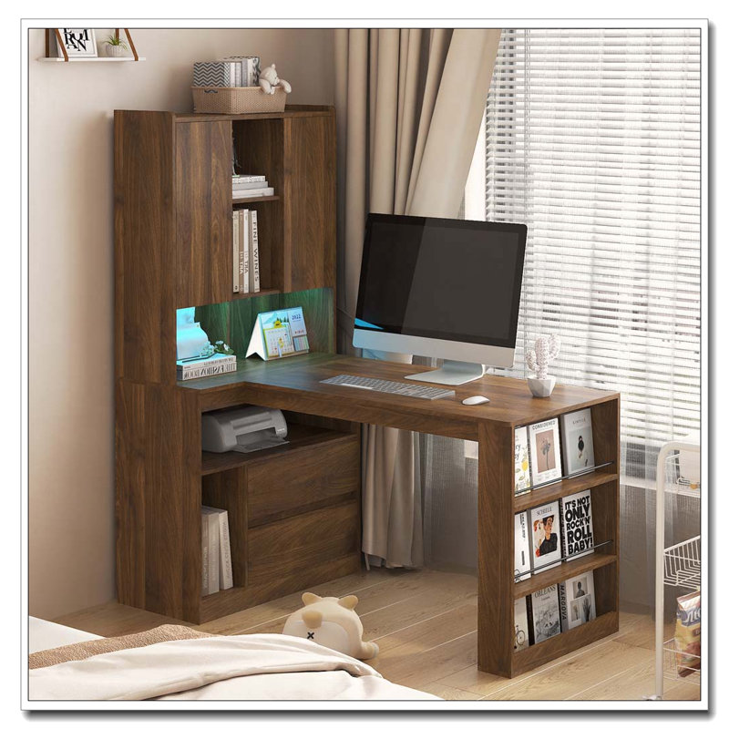 Bureau en L, Bois 1