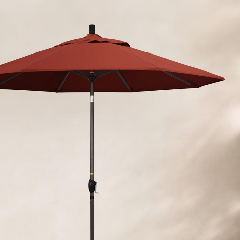 Parasol de marché 9 pi Iuka, Toile Toile Sunbrella® au henné, 225