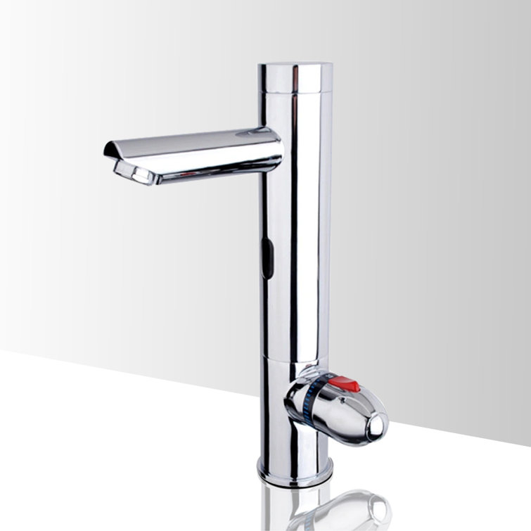 Milano All-in-One Chrome Automatic Sensor Faucet – Thermostatic, Commercial-Grade Design