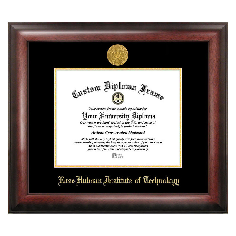 Cadre de diplôme NCAA Gold, Rose Hulman