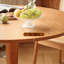 Table ronde rétro en bois massif de cerisier-107769262