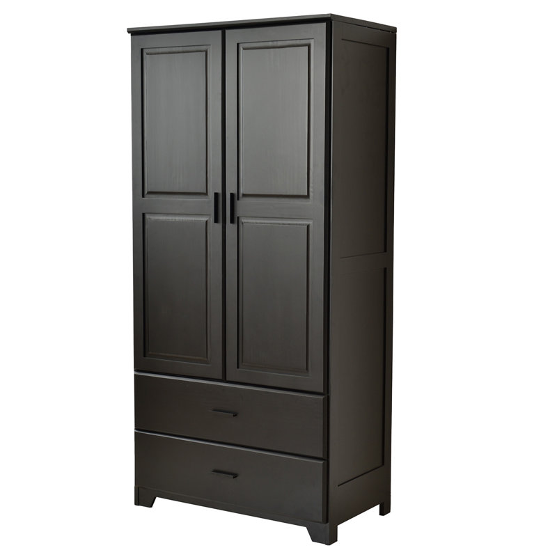 Portes surélevées en pin, P 20 po x l 36 po x H 75 po, Noir, noir, noir, noir