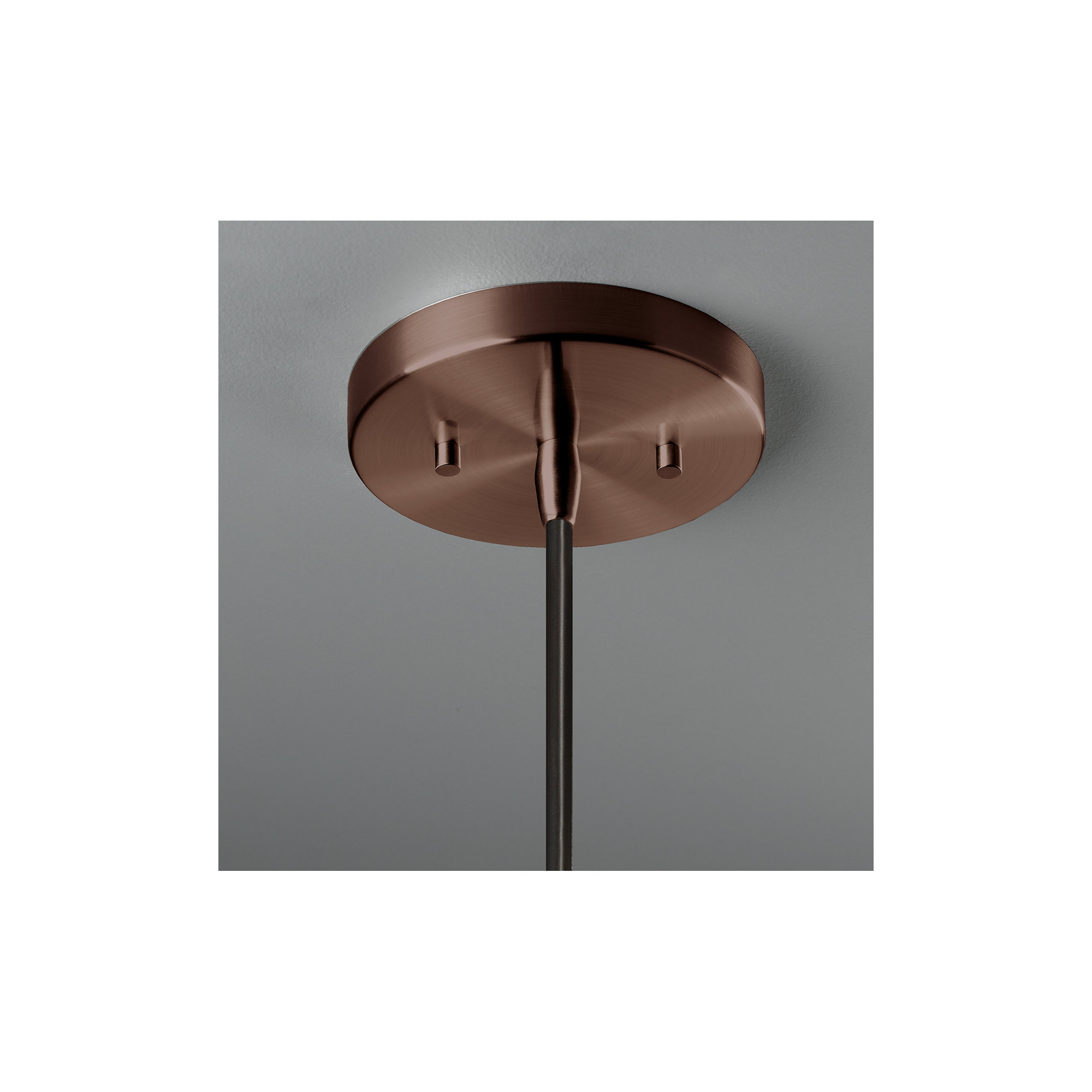 Logan 1 - Light Single Cone Pendant, Dark Bronze, Tierra Red Slate, LED (Integrated)
