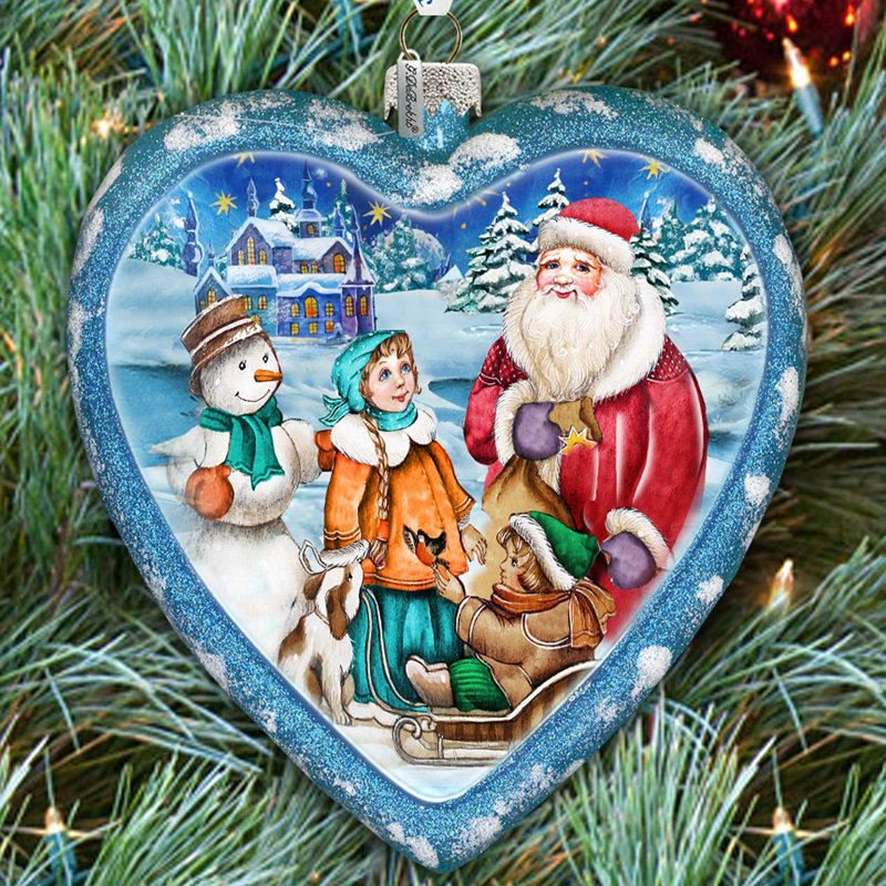 Décoration de coeur en verre très grand édition limitée