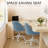 Task Chair  Velvet Make Up Chair Office Chair With Wheels, Dark Blue-525829541
